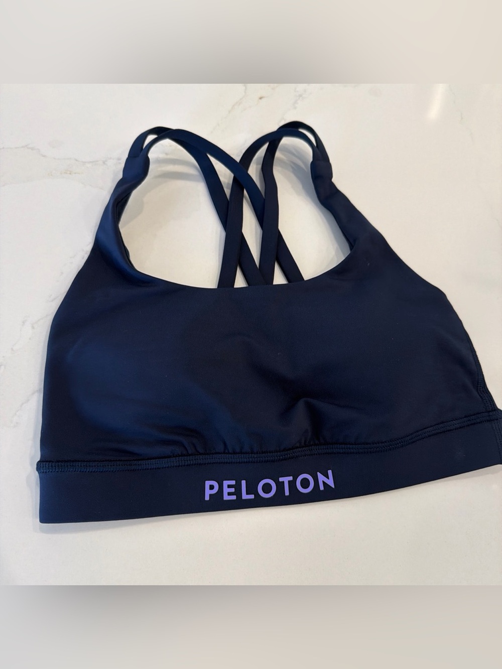 Lululemon x Peloton Women’s Navy Energy Strappy Sports Bra - Navy